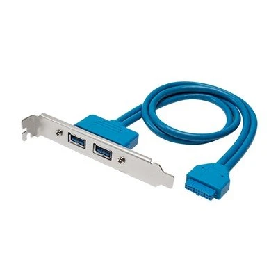 Motherboard 20pin I USB3.0 Deuol Cebl Benywaidd Gyda Braced PCI