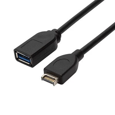 Pennawd Panel Blaen USB 3.1 I USB 3.0 Cebl Estyniad Benyw Math-A