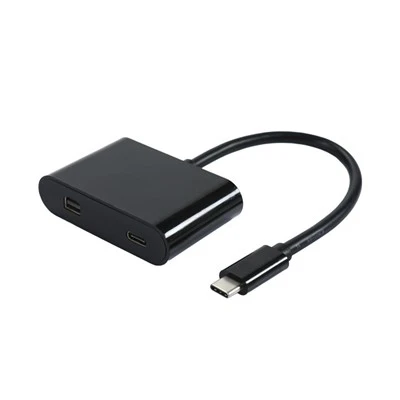 USB-C 3.1 Gwryw I MiniDisplayPort gyda Power Delivery 60W Adapter Cable