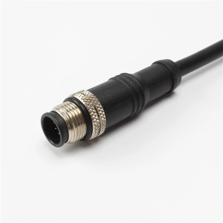 M12 12 Pin Male To Female Connector Overmould Cable