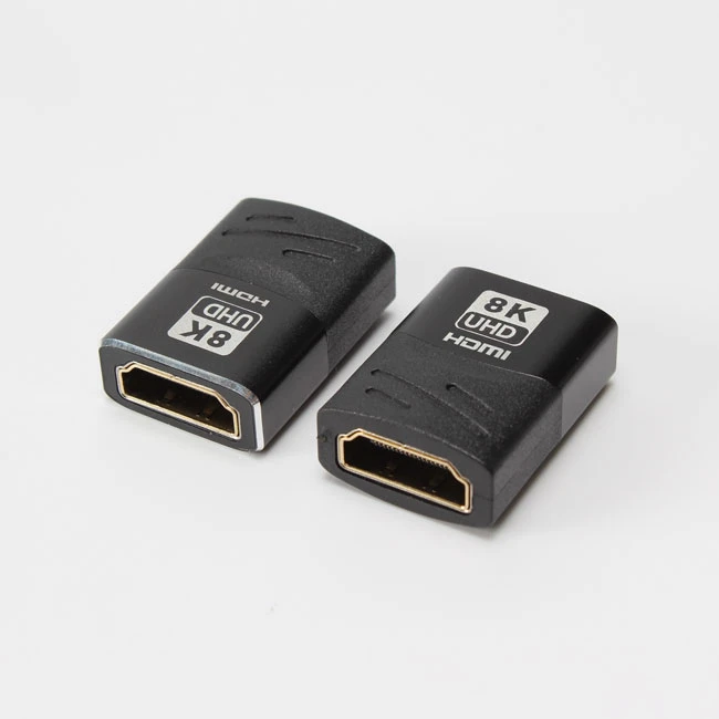 HDMI Plated Aur Cwplydd Addasydd Benyw I Benyw 8K@60Hz 4K@120Hz